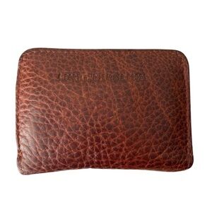 Portland leather almost the Perfect small wallet in nutmeg is zip around